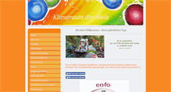 Desktop Screenshot of klangraum-der-seele.com